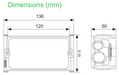 clipsal solis wall box  157PRM4