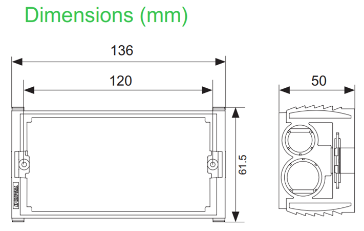 clipsal solis wall box  157PRM4