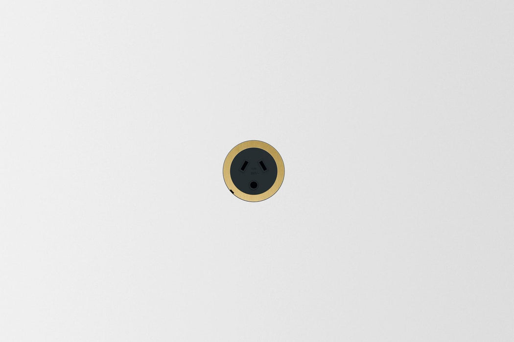 ZETR 48 Carbon Black outlet round pin in bronze