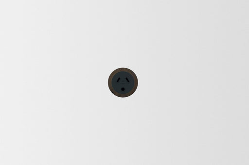 ZETR 48 Carbon Black outlet round pin in natural bronze