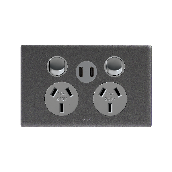 Urban Grey USB Outlet