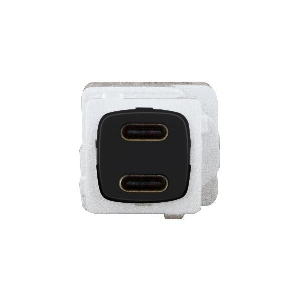 HPM Linea USB Charger Mechanism Type C+C