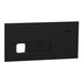 1043CP EA  clipsal solis 3 gang communications plate ebony aluminium