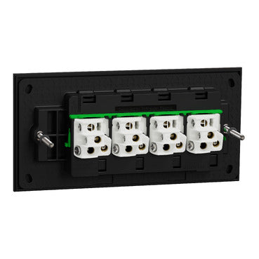 1044PA ZB  clipsal solis 4 gang switch zen black