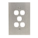 clipsal bsl stainless steel 5 gang grid and plate assembly