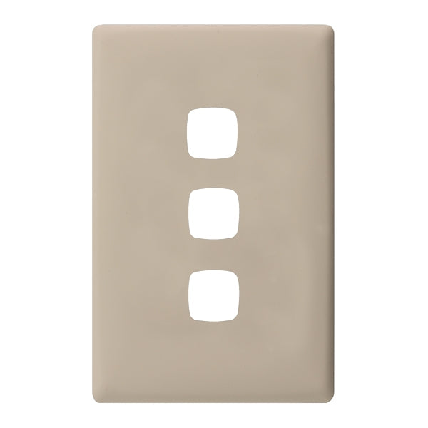 HPM Linea 3 Gang Switch - Cover Plate Only, Variety of Finishes