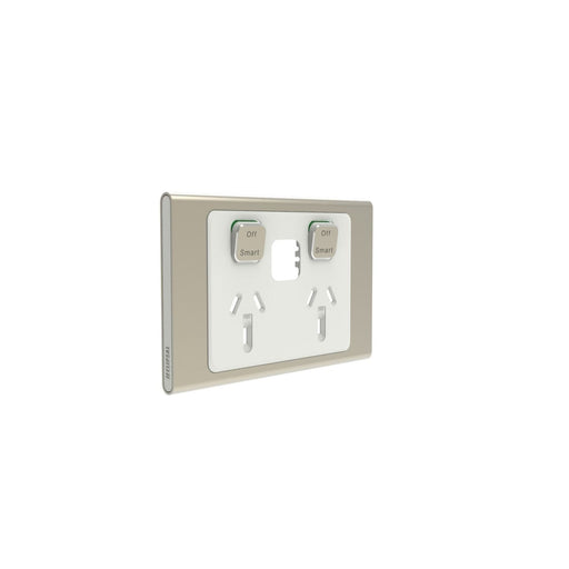 Clipsal Iconic Styl Double Powerpoint Outlet - Styl Skin Only