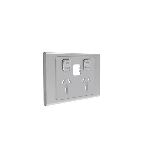 Clipsal Iconic Styl Double Powerpoint Outlet - Styl Skin Only