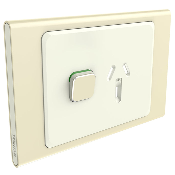 Clipsal Iconic Styl Single Powerpoint Outlet - Cover Only, Crowne
