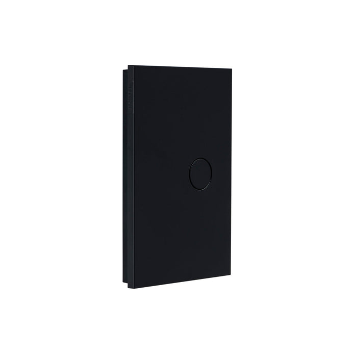 Clipsal Saturn Zen Switch 1 Gang Push Button LED, Matt Black