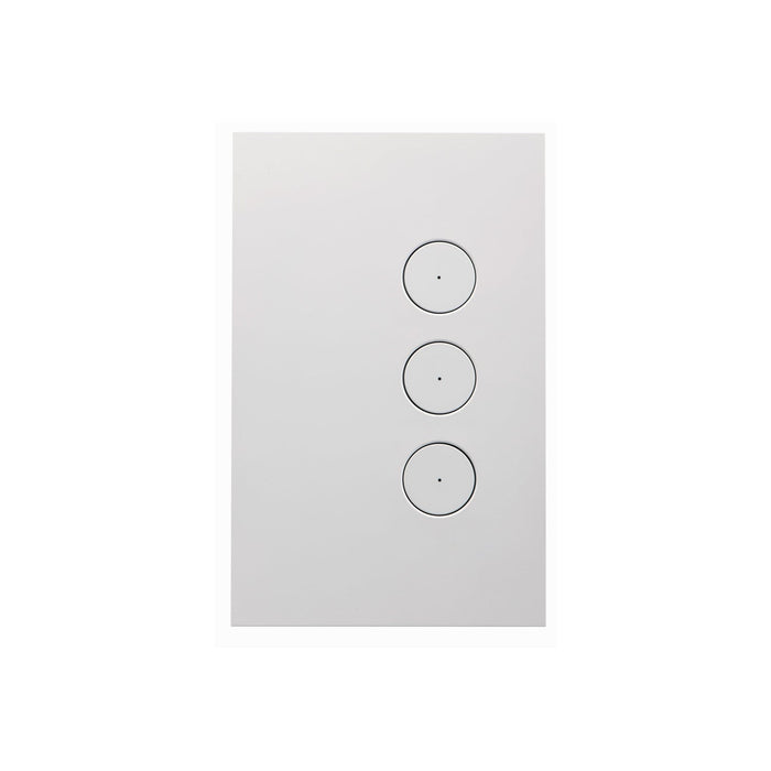 clipsal saturn zen grid plate assembly 3 gang white