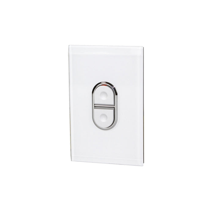 Clipsal Saturn Series Single Pole Cooker Switch 45a, Pure White